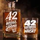 Zestaw Do Whisky Dla 42 Latka Prezent Na 40 Urodziny Dla Mężczyzny: Dojrzały Humor Zestaw Do Whisky Dla 42 Latka Prezent Na 40 Urodziny Dla Mężczyzny: Dojrzały Humor