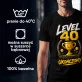 Koszulka Męska Na 40 Urodziny Prezent Dla Mężczyzny: Level 40