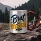 Kubek Metalowy z Karabińczykiem Dla Brata Prezent Dla Mężczyzny: Braterski Humor Kubek Metalowy z Karabińczykiem Dla Brata Prezent Dla Mężczyzny: Braterski Humor
