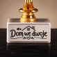 Statuetka Z Grawerem Na Parapetówkę Prezent Dla Pary: Dom We Dwoje