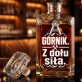 Karafka Do Whisky z Grawerem Na Barbórkę Prezent Dla Górnika: Górnik. Z Dołu Siła.