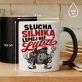 Kubek Z Nadrukiem Dla Mechanika Samochodowego Prezent Dla Mężczyzny: Słucha Silnika Kubek Z Nadrukiem Dla Mechanika Samochodowego Prezent Dla Mężczyzny: Słucha Silnika