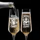 Dwa Kieliszki Do Szampana Dla Wegetarian Prezent Dla Pary: Koneserka Roślinnych Smaków Dwa Kieliszki Do Szampana Dla Wegetarian Prezent Dla Pary: Koneserka Roślinnych Smaków