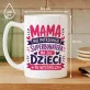 Kubek Z Nadrukiem Na Dzień Matki Prezent Dla Mamy Kobiety: Nie Potrzebuje Superbohatera Kubek Z Nadrukiem Na Dzień Matki Prezent Dla Mamy Kobiety: Nie Potrzebuje Superbohatera