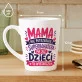 Kubek Z Nadrukiem Na Dzień Matki Prezent Dla Mamy Kobiety: Nie Potrzebuje Superbohatera Kubek Z Nadrukiem Na Dzień Matki Prezent Dla Mamy Kobiety: Nie Potrzebuje Superbohatera