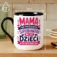 Kubek Z Nadrukiem Na Dzień Matki Prezent Dla Mamy Kobiety: Nie Potrzebuje Superbohatera Kubek Z Nadrukiem Na Dzień Matki Prezent Dla Mamy Kobiety: Nie Potrzebuje Superbohatera