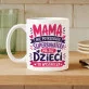Kubek Z Nadrukiem Na Dzień Matki Prezent Dla Mamy Kobiety: Nie Potrzebuje Superbohatera Kubek Z Nadrukiem Na Dzień Matki Prezent Dla Mamy Kobiety: Nie Potrzebuje Superbohatera
