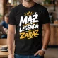 Koszulka Męska Dla Męża Prezent Na Rocznicę Ślubu Dla Mężczyzny: Legenda Od Zaraz