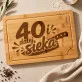 Deska Do Krojenia Na 40 Prezent Na 40 Urodziny Dla Kobiety: Królowa Siekania 40 Deska Do Krojenia Na 40 Prezent Na 40 Urodziny Dla Kobiety: Królowa Siekania 40