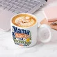 Kubek Z Okrągłym Uchem Dla Mamy Prezent Na Dzień Mamy Dla Kobiety: Śródziemnomorska Mama Kubek Z Okrągłym Uchem Dla Mamy Prezent Na Dzień Mamy Dla Kobiety: Śródziemnomorska Mama