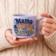 Kubek Z Okrągłym Uchem Dla Mamy Prezent Na Dzień Mamy Dla Kobiety: Śródziemnomorska Mama Kubek Z Okrągłym Uchem Dla Mamy Prezent Na Dzień Mamy Dla Kobiety: Śródziemnomorska Mama