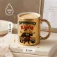 Złoty Kubek Na Święta Bożego Narodzenia Prezent Dla Mężczyzny: Poranny Superbohater Złoty Kubek Na Święta Bożego Narodzenia Prezent Dla Mężczyzny: Poranny Superbohater