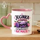 Kubek Z Nadrukiem Dla Joginki Prezent Dla Kobiety: Joginka Na Macie Kubek Z Nadrukiem Dla Joginki Prezent Dla Kobiety: Joginka Na Macie