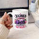 Kubek Z Nadrukiem Dla Joginki Prezent Dla Kobiety: Joginka Na Macie Kubek Z Nadrukiem Dla Joginki Prezent Dla Kobiety: Joginka Na Macie