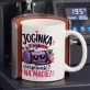 Kubek Z Nadrukiem Dla Joginki Prezent Dla Kobiety: Joginka Na Macie Kubek Z Nadrukiem Dla Joginki Prezent Dla Kobiety: Joginka Na Macie