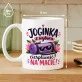 Kubek Z Nadrukiem Dla Joginki Prezent Dla Kobiety: Joginka Na Macie Kubek Z Nadrukiem Dla Joginki Prezent Dla Kobiety: Joginka Na Macie