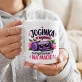 Kubek Z Nadrukiem Dla Joginki Prezent Dla Kobiety: Joginka Na Macie Kubek Z Nadrukiem Dla Joginki Prezent Dla Kobiety: Joginka Na Macie