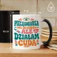 Kubek Z Nadrukiem Dla Pielęgniarki Prezent Dla Kobiety: Pielęgniarka Działa Cuda Kubek Z Nadrukiem Dla Pielęgniarki Prezent Dla Kobiety: Pielęgniarka Działa Cuda
