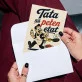 Kartka z Życzeniami Na Narodziny Dziecka Dla Mężczyzny: Retro Humor Dla Taty