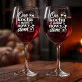 Dwa Kieliszki Do Wina Na Parapetówkę Prezent Dla Pary: Kieliszki Ona I On Dwa Kieliszki Do Wina Na Parapetówkę Prezent Dla Pary: Kieliszki Ona I On