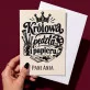 Kartka Personalizowana Dla Nauczycielki Plastyki Prezent Na Dzień Nauczyciela Dla Kobiety: Królowa Pędzla I Papieru Kartka Personalizowana Dla Nauczycielki Plastyki Prezent Na Dzień Nauczyciela Dla Kobiety: Królowa Pędzla I Papieru