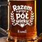 Kufel Personalizowany Na 50 Rocznicę Ślubu Prezent Dla Mężczyzny: Razem Przez Pół Wieku