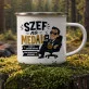 Kubek Emaliowany Dla Szefa Prezent Dla Mężczyzny: Szefowski Humor Kubek Emaliowany Dla Szefa Prezent Dla Mężczyzny: Szefowski Humor