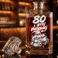 Karafka Do Whisky z Grawerem Na 80 Urodziny Prezent: 80 I Dalej Nalewaj Karafka Do Whisky z Grawerem Na 80 Urodziny Prezent: 80 I Dalej Nalewaj