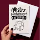 Kartka z Życzeniami Na Emeryturę Dla Emeryta Mężczyzny: Uroczy Mistrz Drzemek Kartka z Życzeniami Na Emeryturę Dla Emeryta Mężczyzny: Uroczy Mistrz Drzemek