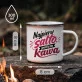 Kubek Emaliowany Dla Gimnastyczki Prezent Dla Kobiety: Salto I Kawa Kubek Emaliowany Dla Gimnastyczki Prezent Dla Kobiety: Salto I Kawa