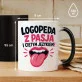 Kubek Z Nadrukiem Dla Logopedy Prezent Dla Mężczyzny: Logopeda Z Pasją Kubek Z Nadrukiem Dla Logopedy Prezent Dla Mężczyzny: Logopeda Z Pasją