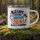 Kubek Emaliowany Dla Biegacza Prezent Dla Mężczyzny: Biegowy Humor Kubek Emaliowany Dla Biegacza Prezent Dla Mężczyzny: Biegowy Humor