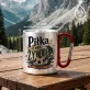Kubek Metalowy z Karabińczykiem Dla Piłkarza Prezent Dla Mężczyzny: Retro Boiskowa Elegancja