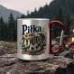Kubek Metalowy z Karabińczykiem Dla Piłkarza Prezent Dla Mężczyzny: Retro Boiskowa Elegancja