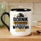 Kubek Z Nadrukiem Dla Górnika Prezent Dla Mężczyzny: Górnik Wydobywa Sukces Kubek Z Nadrukiem Dla Górnika Prezent Dla Mężczyzny: Górnik Wydobywa Sukces