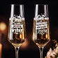 Dwa Kieliszki Do Szampana Dla Młodej Pary Prezent Na Ślub Dla Pary: Toastowa Para Premium Dwa Kieliszki Do Szampana Dla Młodej Pary Prezent Na Ślub Dla Pary: Toastowa Para Premium