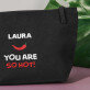 You are so hot - Damska kosmetyczka czarna