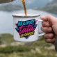 Kubek Emaliowany Na Dzień Taty Prezent Dla Taty Mężczyzny: Neonowy Hołd Ojcu