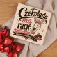 Czekolada Z Truskawkami Na Wielkanoc Prezent Dla Kobiety: Słodka Typografia Retro Czekolada Z Truskawkami Na Wielkanoc Prezent Dla Kobiety: Słodka Typografia Retro