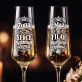 Dwa Kieliszki Do Szampana Dla Małżeństwa Prezent Dla Pary: Serce I Filar Dwa Kieliszki Do Szampana Dla Małżeństwa Prezent Dla Pary: Serce I Filar