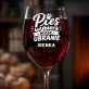 Kieliszek Do Wina z Grawerem Dla Psiary Prezent Dla Kobiety: Pies Wybiera Moje Ubranie