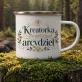 Kubek Emaliowany Dla Florystki Prezent Dla Kobiety: Kwiatowa Elegancja