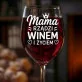 Kieliszek Do Wina Dla Mamy Prezent Na Dzień Mamy Dla Kobiety: Mama Rządzi Winem Kieliszek Do Wina Dla Mamy Prezent Na Dzień Mamy Dla Kobiety: Mama Rządzi Winem