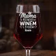Mega Kieliszek Do Wina z Grawerem Dla Mamy Prezent Na Dzień Mamy Dla Kobiety: Mama Rządzi Winem Mega Kieliszek Do Wina z Grawerem Dla Mamy Prezent Na Dzień Mamy Dla Kobiety: Mama Rządzi Winem