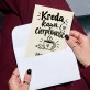 Kartka Personalizowana Na Dzień Nauczyciela Prezent Dla Nauczyciela Kobiety: Kreda, Kawa I Cierpliwość