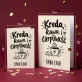 Kartka Personalizowana Na Dzień Nauczyciela Prezent Dla Nauczyciela Kobiety: Kreda, Kawa I Cierpliwość