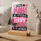 Druk Na Szkle Na Dzień Mamy Prezent Dla Mamy Kobiety: Mama Nie Potrzebuje Terapii