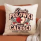 Poduszka Dekoracyjna Dla Dwojga Prezent Dla Pary: Dwie Połówki Jednej