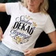 Koszulka Damska Biała Na 70 Prezent Dla Kobiety: Botaniczna Elegancja