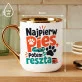 Kubek Z Nadrukiem Dla Psiarza Prezent Dla Mężczyzny: Najpierw Pies